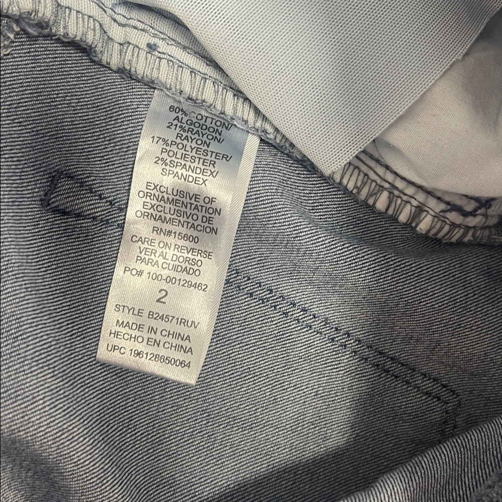 Democracy “Ab”solution Wide Leg Jeans Size 2 Light Wash - Picture 3 of 9
